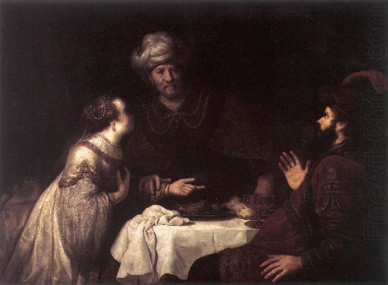 VICTORS, Jan Esther and Haman before Ahasuerus er oil painting picture